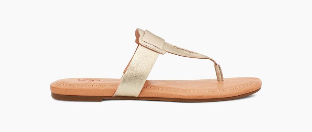 Ugg Gaila - Womens Sandals - Gold - NZ (7012XKBJV)